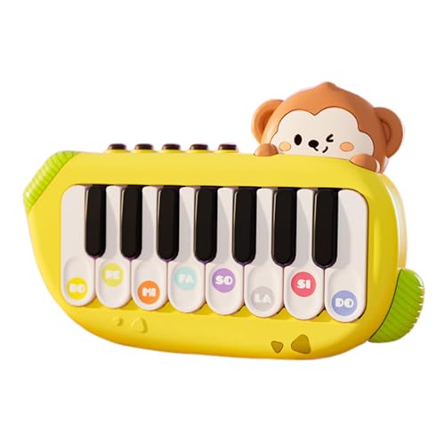 Kleines Klavier, Affen-Musikspielzeug, Vorschul-Lernklavier, Kinderklaviertastatur, pädagogisches Instrumentenspielzeug, Kleinkind-Musikspielzeug, Spielzeugklavier für Kinder, Lernmusikspielzeug, Musi von Dybnuhoc