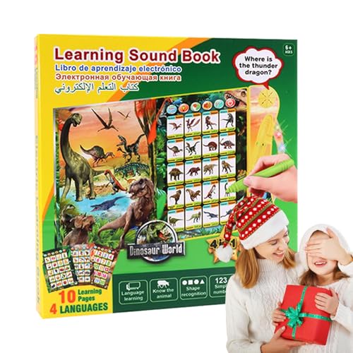 Sound Books for Kids, Electronic Toys Talking Books, Educational Toys in Spanish, English, Arabic & Russian, Interactive Audio Book for Kids Aged 2+, Bilingual Learning Toy von Dybnuhoc