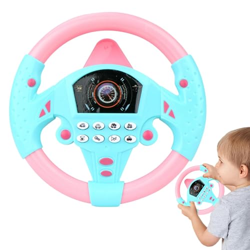 Toddler Driving Toy, Pretend Play Toddler Driving Toy, Steering Wheel Model Driving Game, Electric Pretend Play Toy with Sound for Early Education, Fake Steering Wheel for Car and Home von Dybnuhoc