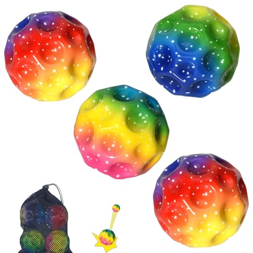 5 Stück Astro Jump Ball Mini Bouncing Toy Leicht Zu Greifen Moon Ball Stressabbau Jump Ball Moonball Geschenke für Jungen Und Mädchen Hüpfball Lightweight Sprünge für Kinder Im Freien Party Gift von Dycjotyl