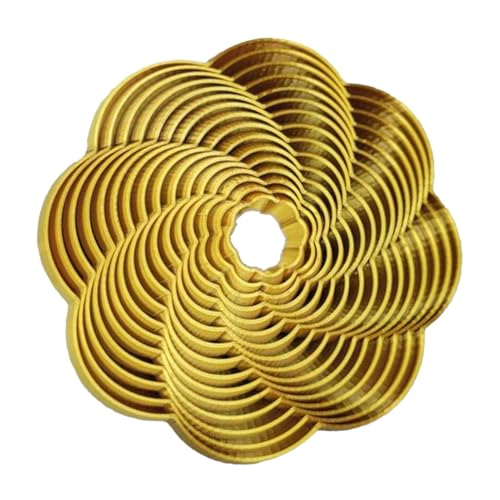 Dyeulget 3D-gedrucktes Stressspielzeug, Spiralkegel-Zappelspielzeug | Blumen- und -Twist-Fidget-Spielzeug | 3D-gedrucktes Spielzeug für Kinder, kreativer 3D-Druck-Schreibtischbegleiter zum von Dyeulget