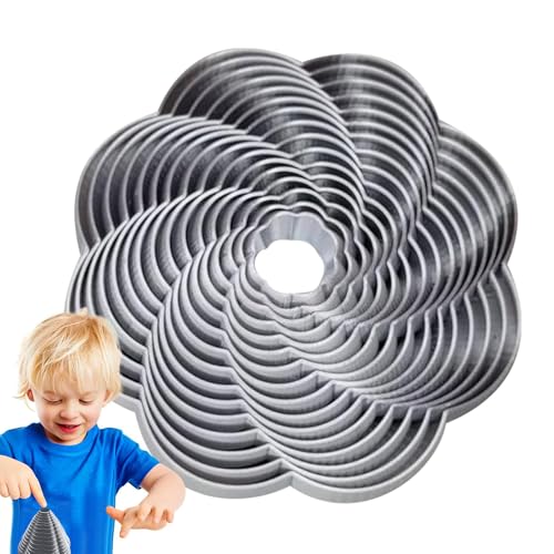 Dyeulget 3D-gedrucktes Zappelspielzeug, Flexibles Zappelspielzeug, Blumen- und -Twist-Fidget-Spielzeug, 3D-gedrucktes Spielzeug für Kinder, kreativer 3D-Druck-Schreibtischbegleiter zum von Dyeulget