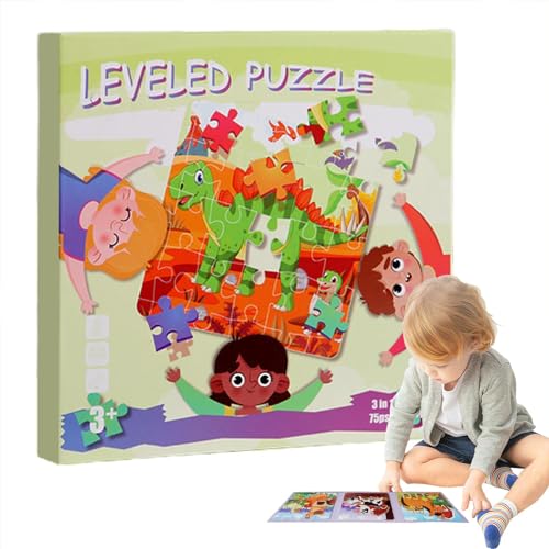 Dyeulget Magnetisches Puzzle, Magnetisches Puzzlebuch,Faltbares Puzzle-Set zum Thema Ozean - Pädagogisches Cartoon-Puzzle-Puzzlebuch für die frühe Bildung für Kleinkinder, Mädchen und Jungen von Dyeulget