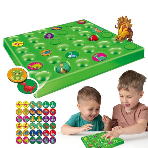 Dyeulget Passendes Spiel-Brettspiel, passendes Spiel-Schachbrett | Dinosaurier-Thema, logisches Denkspielzeug - Interaktives Spielzeug für Zwei Spieler, Puzzlespiel, Denkspiel für Kinder und von Dyeulget