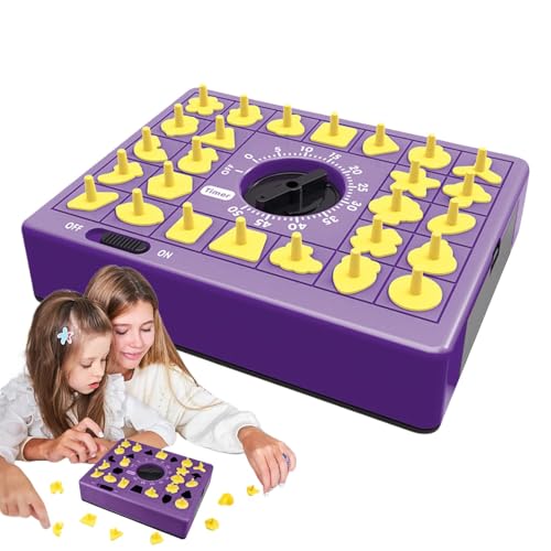 Dyeulget Zeitgesteuertes Matching-Puzzlespiel, zeitgesteuertes Puzzlespiel | Zeitbrett-Puzzlespielzeug für Kinder - Eltern-Kind-Interaktion, lustiges Puzzle-Spielzeug mit Timer für Kindergeburtstage von Dyeulget