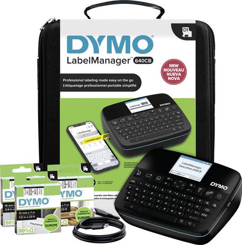 DYMO LabelManager Etiketten-Drucker Geeignet für Schriftband: D1 6 mm, 9 mm, 12 mm, 19 mm, 24mm von Dymo