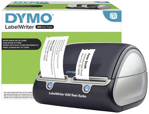 DYMO LabelWriter 450 Twin Turbo Etiketten-Drucker Thermodirekt 300 x 600 dpi Etikettenbreite (max.): von Dymo