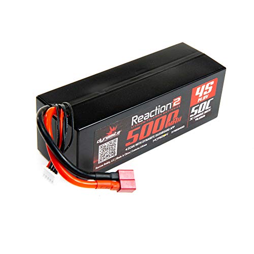 14.8V 5000mAh 4S 50C Reaction 2.0 Hardcase LiPo Battery: Deans von Dynamite