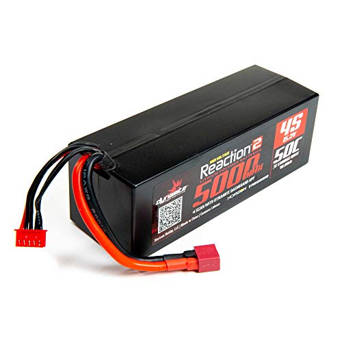 15.2V 5000mAh 4S 50C Reaction 2.0 Hardcase LiHV Battery: Deans von Dynamite