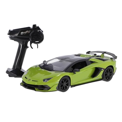 Dynatech Lamborghini Aventador RC Auto 1:14 Neongrün | Ferngesteuertes Fahrzeug mit 2,4 GHz Steuerung & LED-Scheinwerfern | 12 km/h Rennspaß für Kinder ab 3 Jahren von Dynatech