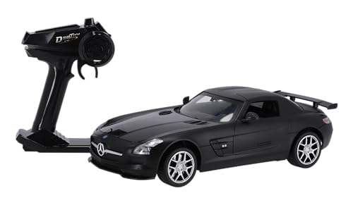 Dynatech Mercedes-Benz SLS AMG GT | Ferngesteuertes Auto in 1:14, Edles Schwarz mit Öffnenden Türen und 2,4 GHz für Kinder ab 3 Jahren von Dynatech