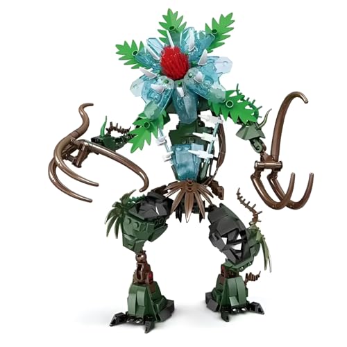 DzirePada Blume Monster Bausteine Bausatz, 312Stück Horror Florid Bogey Gebäude Modell Spielzeug, Horror Fan Ziegel Kit für Büro Home Decor, Ideen Geschenke für Kinder Erwachsene(KY81130) von DzirePada