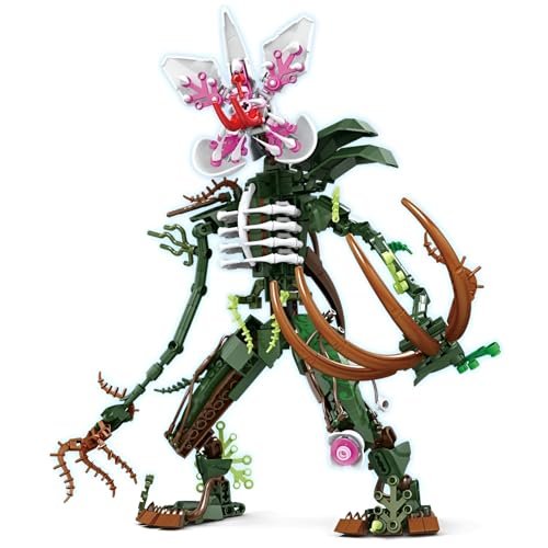 DzirePada Blume Monster Bausteine Bausatz, 346Stück Horror Florid Bogey Gebäude Modell Spielzeug, Horror Fan Ziegel Kit für Büro Home Decor, Ideen Geschenke für Kinder Erwachsene(KY81129) von DzirePada