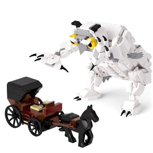 DzirePada Eulenbär Bausteine Bausatz, 607Stück Monster Bauklötze Movie Playset, Tier Chariot Modellspielzeug, Kreative Geschenke für Spielliebhaber Movie Fans Kinder Erwachsene von DzirePada