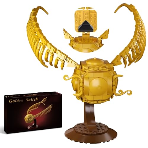 DzirePada Goldkugel Bausteine Bausatz, 371Stück Film geflügelte Waffe Modell Spielzeug, Kreativ Ornament Klemmbausteine, Ideen Geschenke Fan Kinder Erwachsene von DzirePada