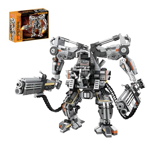 DzirePada Imperiale Mechas Bausteine Bausatz, 684Stück Technik Rüstung Klemmbausteine Kit, STEM Robotik Modell Spielzeug, Ideen Geschenke für Jungen Kinder Erwachsene von DzirePada