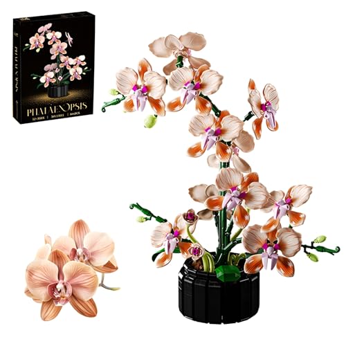 DzirePada Orchidee Blume Bausteine Bausatz, 886Stück Botanische Sammlung Modell für Haus Dekoration, Künstliche Floral Ziegel Set, Große Geschenke für Geburtstag und Jahrestag für Sie und Ihn DzirePada Orchidee Blume Bausteine Bausatz, 886Stück Botanische Sammlung Modell für Haus Dekoration, Künstliche Floral Ziegel Set, Große Geschenke für Geburtstag und Jahrestag für Sie und Ihn von DzirePada