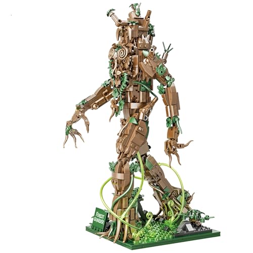 DzirePada Wächter des Forstes Bausteine Bausatz, 918Stück Wald Baum Magische Monster Modell Spielzeug, Sammlungen Filme Beschützer Gott Bauklötze Kit, Ideen Geschenke für Fan Kinder Erwachsene von DzirePada