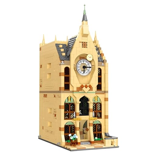 Magische Welt Schloss Bausteine Bausatz, 1255Stück Harry Schloss Haus Klemmbausteine Kit, STEM Film Sammlerstück Architektur Modell Spielzeug, Ideen Geschenke für Fan Kinder Erwachsene(JJ9148) von DzirePada