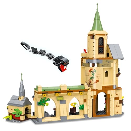 Magische Welt Schloss Bausteine Bausatz, 540Stück Kreative Konstruktionen Modell Spielzeug, STEM Film Sammlerstück Harry Klemmbausteine Kit, Ideen Geschenke für Kinder Erwachsene und Haus Büro Dekor von DzirePada