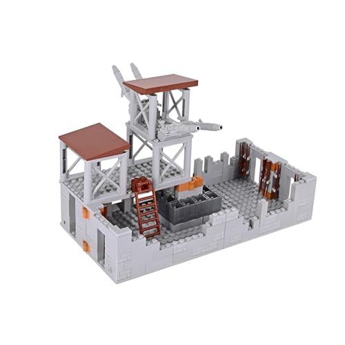 Militärische Szenerie Festung Bausteine Bausatz, 267Stück MOC WW2 Basis Krieg Bunker Modell Klemmbausteine Kit, Armee Architektur Festung Bau Spielzeug, Ideen Geschenke für Kinder Erwachsene von DzirePada