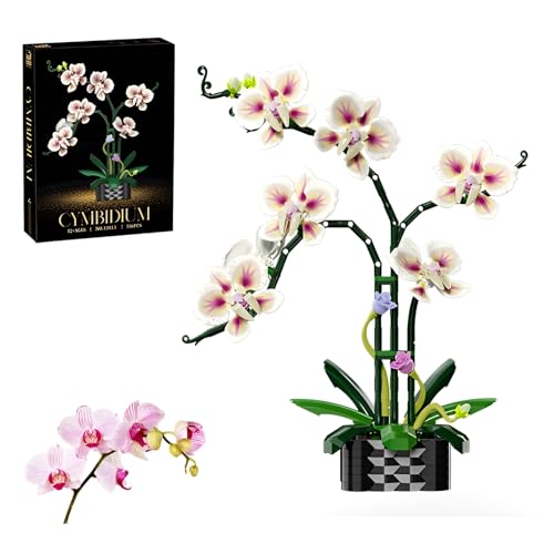 Orchidee Blume Bausteine Bausatz, 736Stück Botanische Sammlung Modell für Haus Dekoration, Künstliche Floral Klemmbausteine Kit, Große Geschenke für Geburtstag und Jahrestag für Sie und Ihn(13113) Orchidee Blume Bausteine Bausatz, 736Stück Botanische Sammlung Modell für Haus Dekoration, Künstliche Floral Klemmbausteine Kit, Große Geschenke für Geburtstag und Jahrestag für Sie und Ihn(13113) von DzirePada