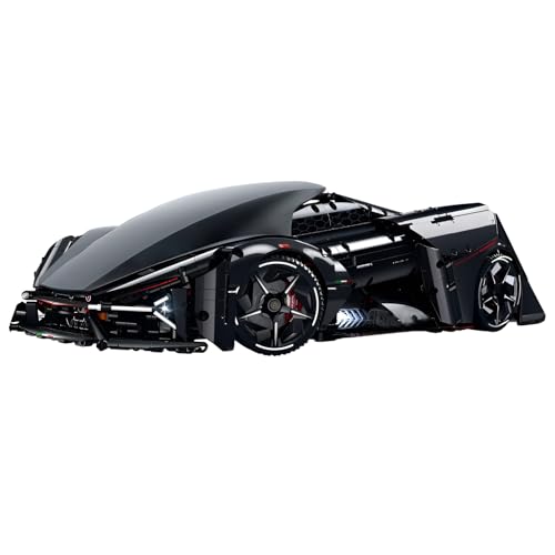 Sport Rennwagen Static Bausteine Baukasten, 2884 Stück Sammelbare Modell Technick Super Auto Spielzeug, 1: 8 Kreative Supercar Klammerblöcke Kit, Ideen Geschenke für Jungen Kinder Erwachsene von DzirePada