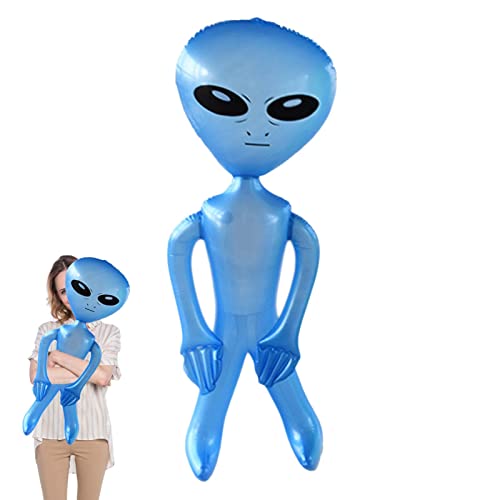 DzpKrka Aufblasbares Alien, 35 Zoll Aliens Aufblasbares Spielzeug, Alien Ballon, Halloween Aufblasbarer Alien Dekoration, Grünes Alien Aufblasen, Aufblasbare Halloween Dekorationen and Alien Thema von DzpKrka