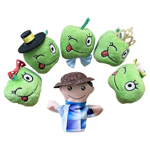 DzpKrka Fingerpuppen Für Kleinkinder - Bauernhof Früchte Handpuppen 6 Stück - Interaktive Lernspielzeuge Für Entwicklung Und Rollenspiel DzpKrka Fingerpuppen Für Kleinkinder - Bauernhof Früchte Handpuppen 6 Stück - Interaktive Lernspielzeuge Für Entwicklung Und Rollenspiel von DzpKrka