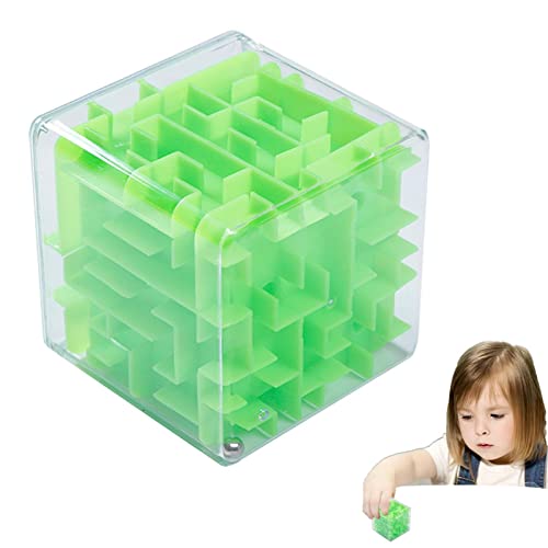 DzpKrka Labyrinth-Puzzle, Labyrinthball - Dimensionspuzzle-Labyrinth-Würfel für Kinder,Maze Ball Interaktives Labyrinthspiel mit Lernspielzeug, Fidget-Spielzeug für Feiertage und Denksportaufgaben für von DzpKrka