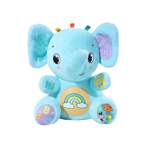 DzpKrka Musical Plüsch Babyspielzeug, musikalisches Stofftier - Musical Huggable Soft Cartoon Toy - Interaktiver süßes singgefülltes Tierbaby Spielzeug für Kindergartendekoration von DzpKrka