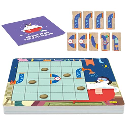 DzpKrka Passendes Spiel, Pinguin-Brettspiele, Spielzeug - Buntes Pinguin-Brettspiel - Tragbares Lehrspielzeug für die frühe Bildung, lustiges pädagogisches Lernspielzeug für und Mädchen von DzpKrka