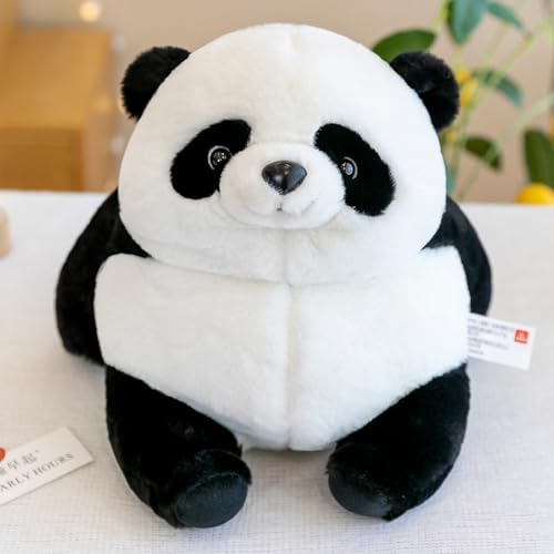 E-ALLDIR Molliges Sitzender Panda Plüsch Plüschtier Niedliche Panda Stofftiere Plüschkissenspielzeug Kuschelkissen Molliger Jahresgeschenk für Kinder Familien 20cm von E-ALLDIR