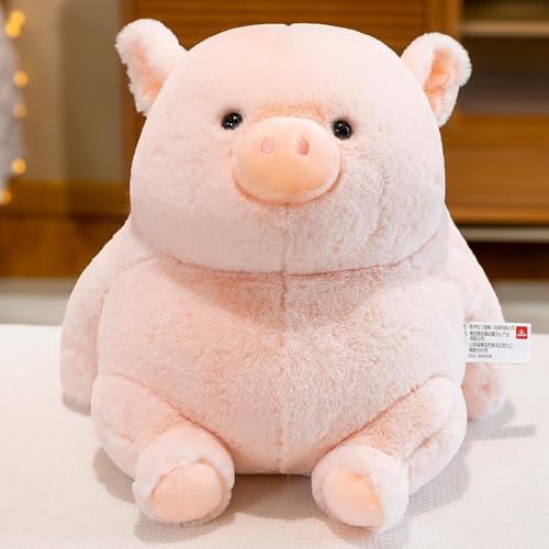 E-ALLDIR Molliges Sitzendes Rosa Schwein Plüsch Plüschtier Niedliche Schwein Stofftiere Plüschkissenspielzeug Kuschelkissen Molliger Jahresgeschenk für Kinder Familien 20cm von E-ALLDIR