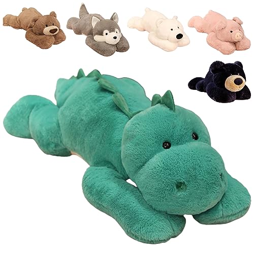 E-ALLDIR Weighted Anxiety Stuffed Animal, Weighted Dinosaur Plush Throw Pillowd, Super Soft Anxiety Dinosaur Stuffed Animals Plush, 50/70Cm Weighted Plushie Stufed Animal Toy Gift for Boys Girls von E-ALLDIR