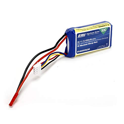 E-Flite 11.1V 450mAh 3S 50C LiPo Battery: JST von E-Flite