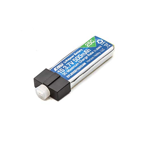 E-Flite 3.7V 500mAh 1S 25C LiPo Battery: PH 2.0 (High-Current Ultra Micro) von E-Flite