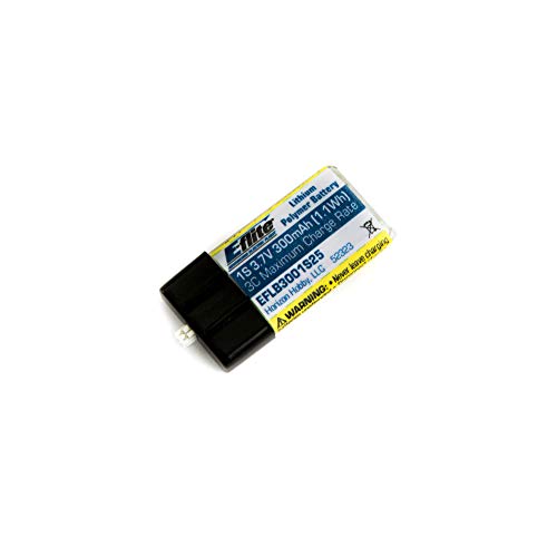 E-Flite 300mAh 1S 3.7V 25C LiPo Battery: PH 1.5 (Ultra Micro) von E-Flite