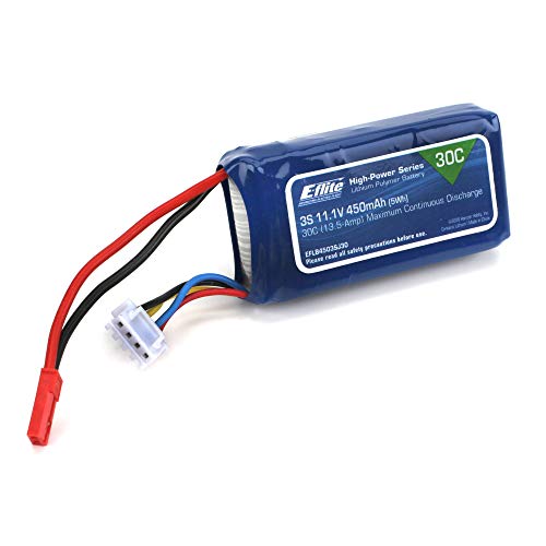 E-Flite 11.1V 450mAh 3S 30C LiPo Battery: JST von E-Flite