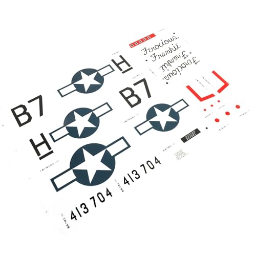 Decal Sheet: P-51 1.0m von E-Flite