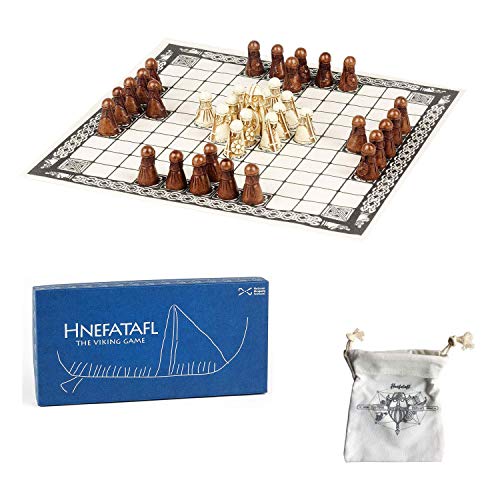 NMS Hnefatafl - das Wikingerspiel - Enthält EIN einzigartiges Baumwollbeutel/Taschendesign zum Spielen mit Theken von E-TAIL 24/7