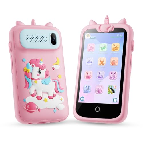 Kinder Handy, 3.97" Touchscreen Spielzeugtelefon, Weihnachts und Geburtstagsgeschenke für 3-12 Jahre alte Mädchen, 8G SD-Karte Kinder Handy, 3.97" Touchscreen Spielzeugtelefon, Weihnachts und Geburtstagsgeschenke für 3-12 Jahre alte Mädchen, 8G SD-Karte von E teacher
