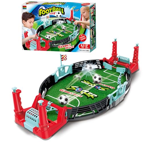 EACHHAHA Tischkicker,Tischfussball Spiele,Party Tischfußball Interaktive Eltern Kind Brettspiele,Geschenke für ab 4 Jahren (2 Fußbälle),Verbessern Sie das Interesse der Kinder am Sport von EACHHAHA