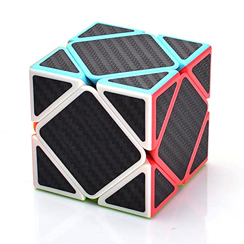 EACHHAHA Zauberwürfel Skewb Zauberwürfel Smooth Speed Reliable Puzzle-professioneller, rasanter Denksport - Geeignet für das Wettbewerbstraining, Geburtstagsgeschenk（Kohlefaser） von EACHHAHA