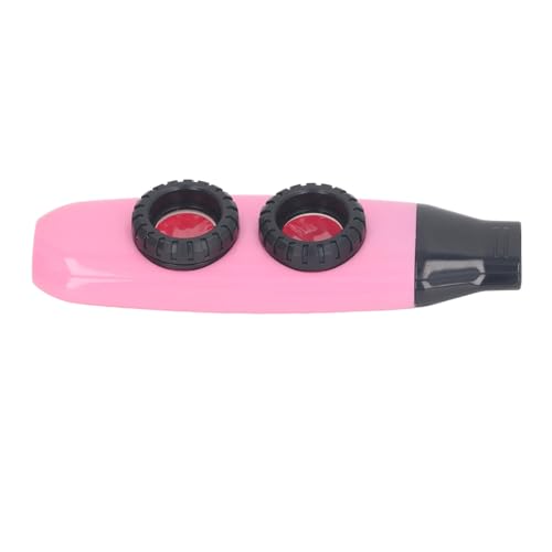 EALRIDV Kazoo, Zwei-Loch-Flöte, Kazoos für Erwachsene, 4 Farben, Kazoo-Flöte, lustige Instrumente, ergonomisches Design, Schiebepfeife für Erwachsene, kleine Musikinstrumente zum Spielen (Rosa) von EALRIDV