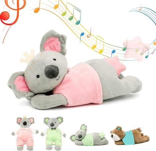 EAQ Spieluhr Baby,Koala-Plüschspielzeug, Baby-Plüschspielzeug für Neugeborene,Baby-Musikspielzeug für Neugeborene, Geschenke für Babys, Geschenke für Neugeborene, Jungen und Mädchen (rosa Koala) von EAQ