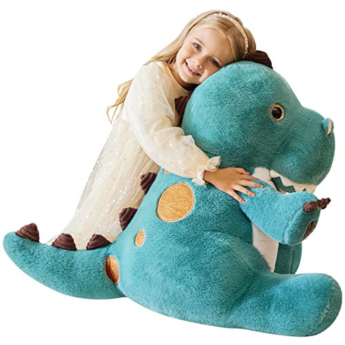 EARTHSOUND Groß Dinosaurier Kuscheltier Riesen Stofftier, XL XXL Riesige Plüschtier Gross Plüsch Spielzeug 60cm Weich Flauschige Plüschtiere,Jumbo Stofftiere Süße Geschenk für Kinder von EARTHSOUND