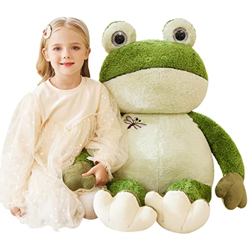 EARTHSOUND Groß Frosch Kuscheltier Riesen Stofftier,78cm XL XXL Riesige Plüschtier Gross Plüsch Spielzeug Jumbo Stofftiere,Geschenk für Kinder von EARTHSOUND