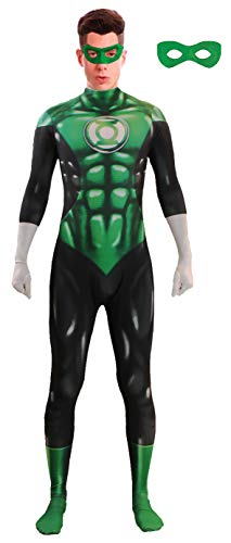 EASUIT Halloween-Kostüm für Kinder, grüne Laterne, Cosplay, Bodysuit, Jumpsuit, Zentai, 3D-Stil, für Jungen, 8–9 Jahre von EASUIT