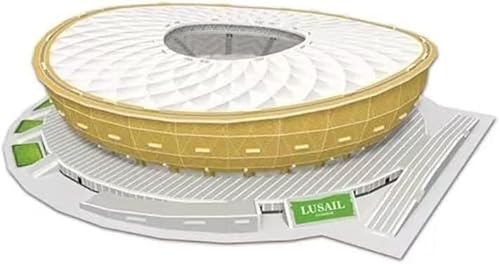 EAUSO 3D-Puzzle, Stadion 3D-Puzzle, 3D-Puzzle - Fußballstadion Modell 2022 | Gebäudemodellbausatz, Souvenirs for Kindergeschenke von EAUSO